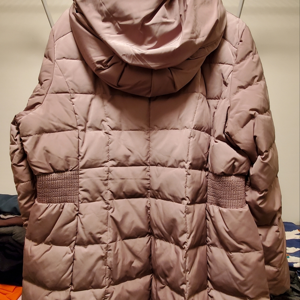 Cole Haan Bib Insert Down Coat - Picture 2 of 6